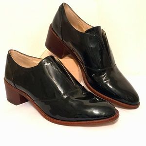 LOUISE ET CIE 8.5 Women's patten leather oxford with a low block heel